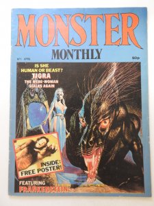 Monsters Monthly #1 W/Poster Sharp Fine Condition!