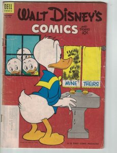 Walt Disney's Comics and Stories #156 subscription variant - donald duck - Dell