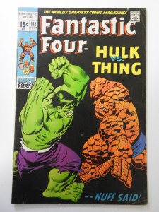 Fantastic Four #112 (1971) VG Condition