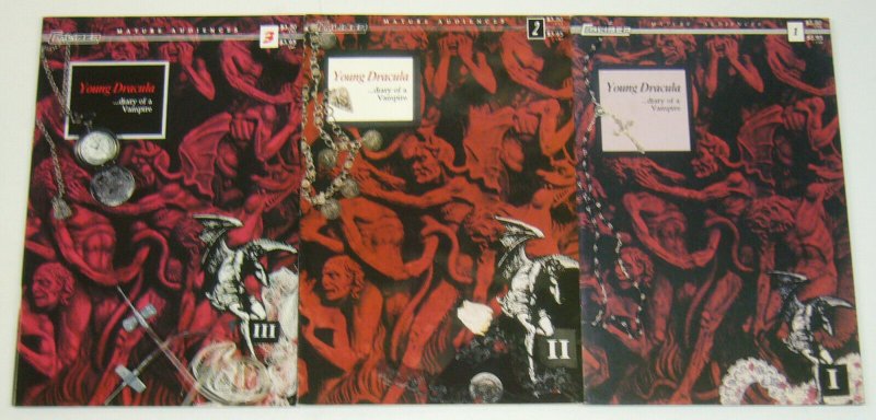 Young Dracula #1-3 VF/NM complete series - early work by david mack - caliber 2