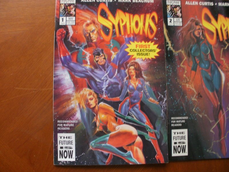 3 NOW Collector Comic: SYPHONS #1 #2 #3 (1994) COMPLETE SET (Mature Reader)