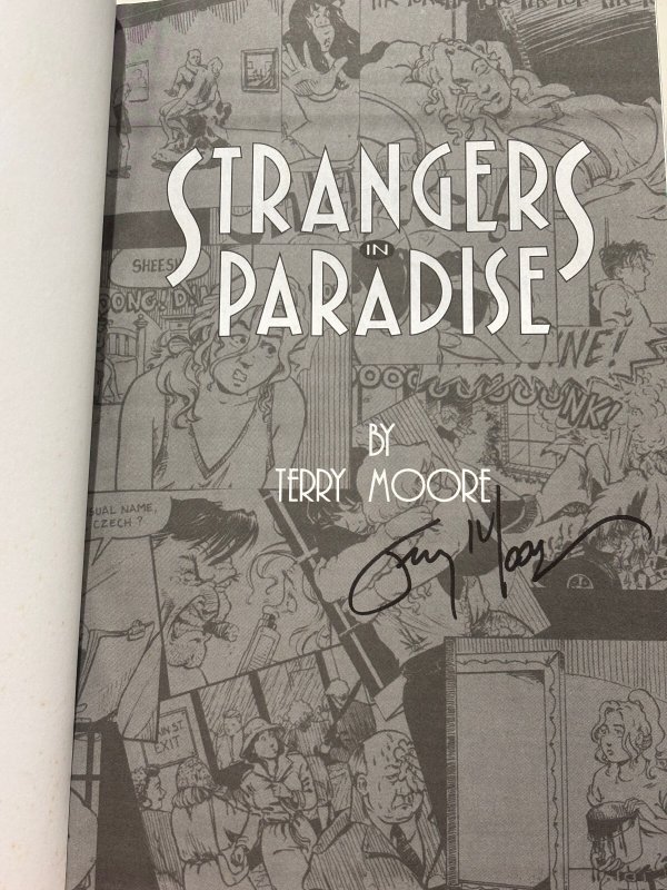 STRANGERS IN PARADISE Collected Vol 1 TPB 1995 VF SIGNED Terry Moore