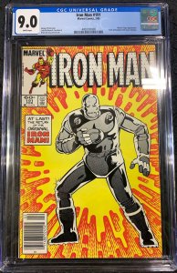 Iron Man #191 (1985) CGC 9.0 WHITE Pages