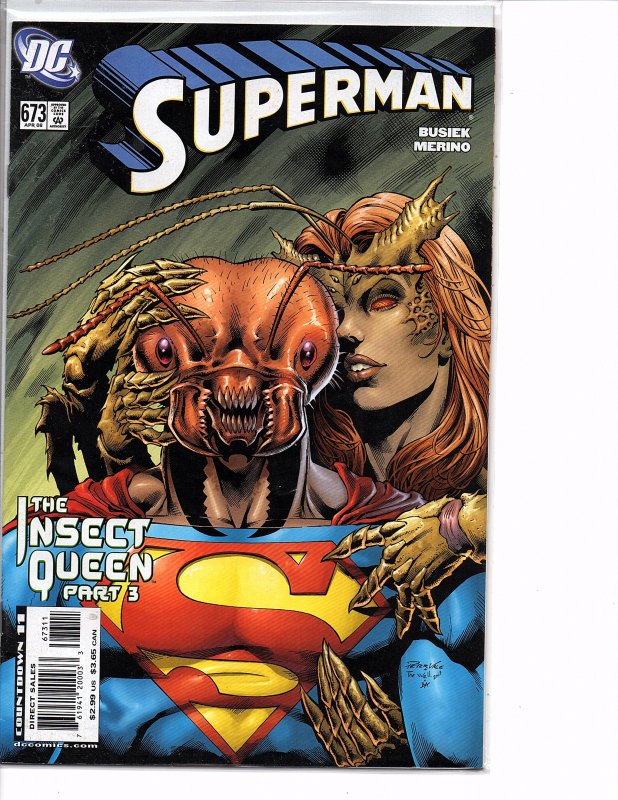 DC Comics Superman #673 Insect Queen Kurt Busiek Story