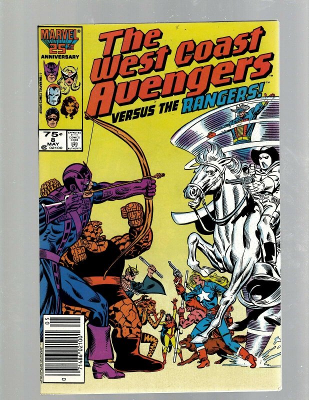 12 The West Coast Avengers Marvel Comic Books #1 3 4 5 7 8 10 11 12 13 15 16 GB2