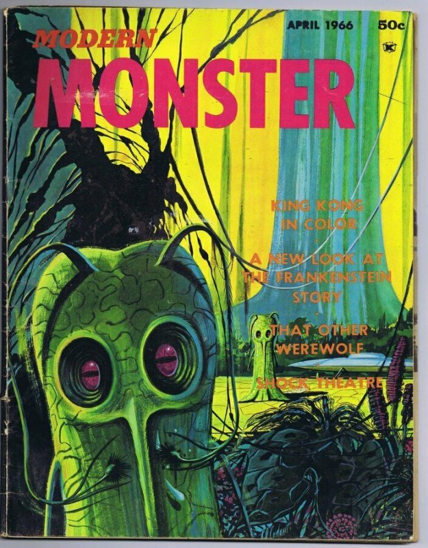 ORIGINAL Vintage 1966 Modern Monster Magazine #1 King Kong Frankenstein