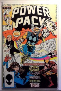 Power Pack #19 1986 Marvel Wolverine Kitty Pryde Cloak & Dagger Beta Ray Bill