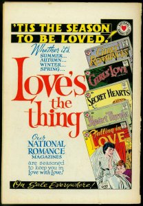 SECRET HEARTS #63 1960-DC ROMANCE-LOVE TRIANGLE COVER VG