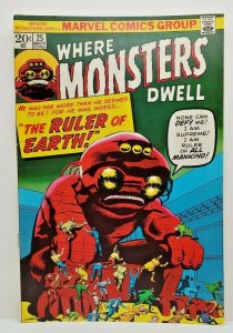 Where MONSTERS  Dwell #25    1973  Marvel