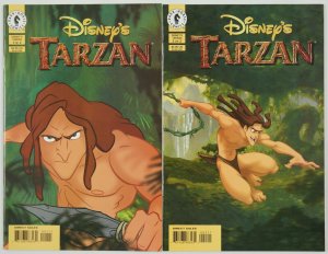 Walt Disney's Tarzan #1-2 VF/NM complete series - dark horse comics set lot