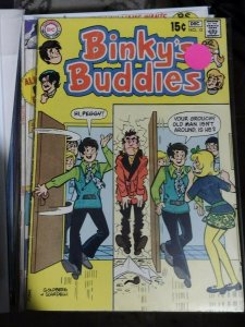 BINKYS BUDDIES I# 12 1972 DC WHITE PAGES LAST ISSUE SILVER AGE