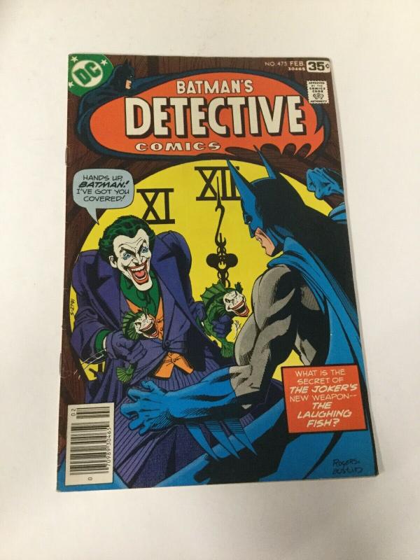 Detective Comics 475 Fn+ Fine+ 6.5 First Joker Fish DC Comics 