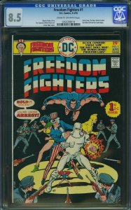 Freedom Fighters #1 (1976) CGC 8.5 VF+