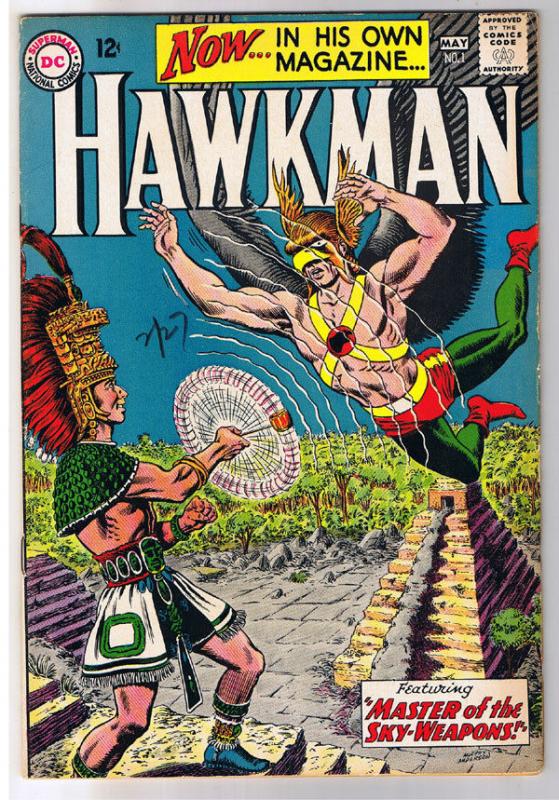 HAWKMAN #1, VF-, Murphy Anderson, Mayan, 1964, Sky Weapon, more in store