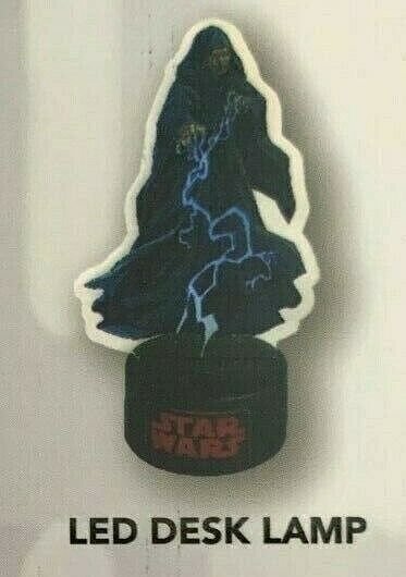 ?~STAR WARS~GALAXY BOX~EMPEROR PALPATINE~CHAIN LIGHTNING LED DESK LAMP~NIB~?