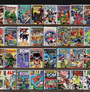 Huge Lot 150+ Comics with Fantastic Four, Rom, Alpha Flight, Alf & More!