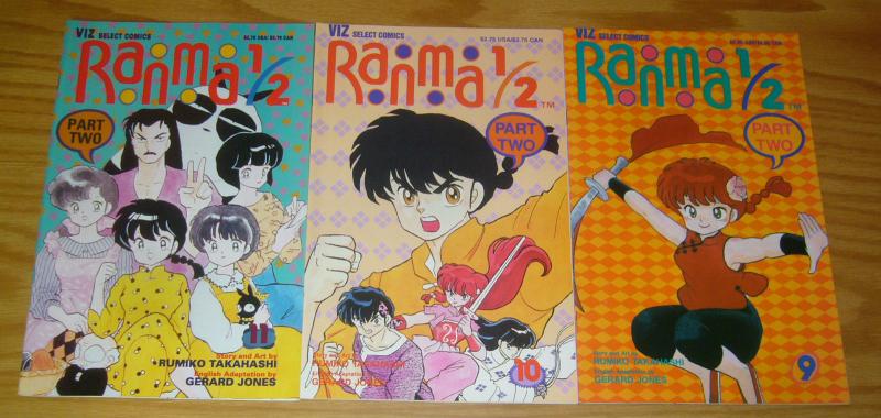 Ranma 1/2 part 2 #1-11 VF/NM complete series - viz manga - rumiko takahashi set