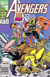 Avengers, The #349 (Newsstand) FN ; Marvel | Thor Goes Mad - Hercules