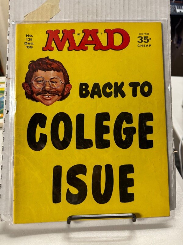 MAD #131 VG, Ronald Regan b.c., Fold-in is Folded, EC Magazine 1969