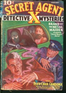 SECRET AGENT X 1936 JAN-WEIRD ACID FUME ATTACK COVER FR