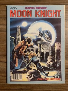 Marvel Preview #21 VF- Bill Sienkiewicz Moon Knight • Magazine Size 1980 Marvel