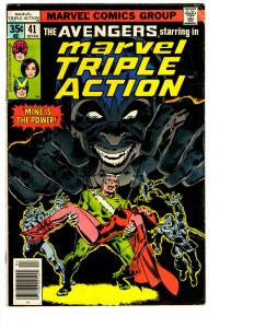 5 Marvel Super/Triple Action Comic Books # 35 37 40 41 42 Avengers Hawkeye BH7