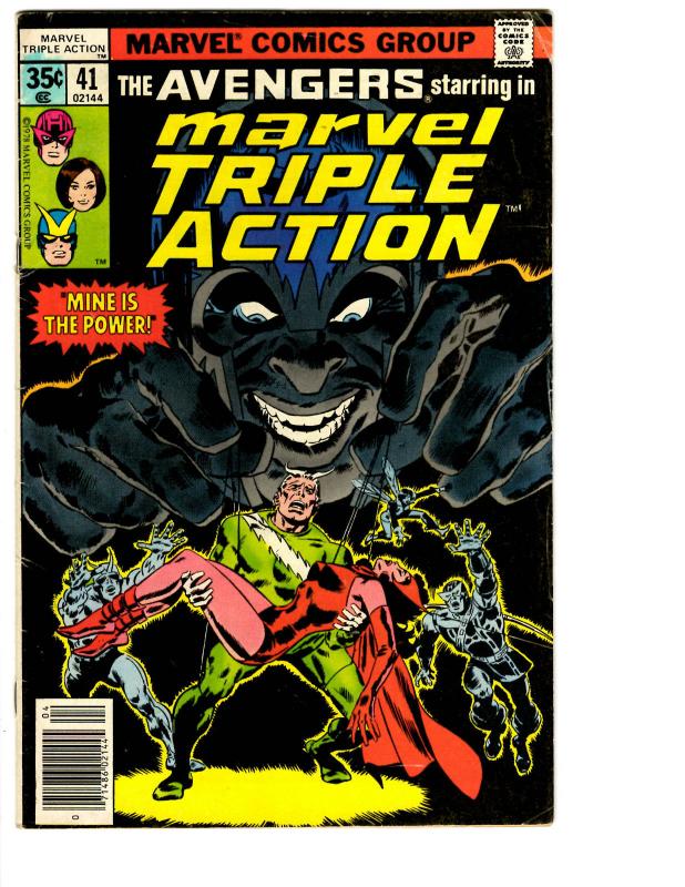 5 Marvel Super/Triple Action Comic Books # 35 37 40 41 42 Avengers Hawkeye BH7