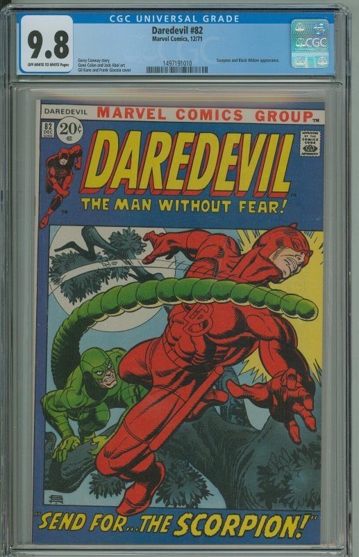 Daredevil #82 (Marvel, 1971) CGC Graded 9.8