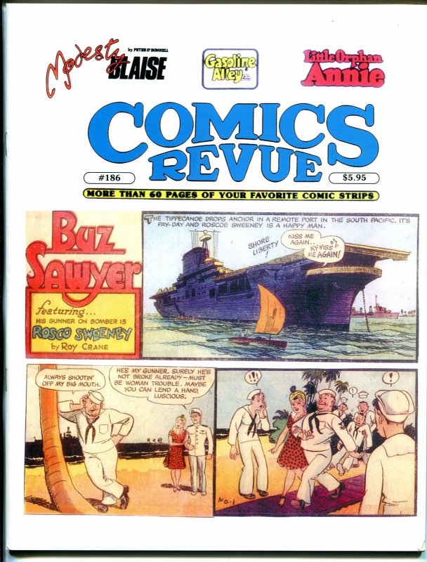 Comics Revue #186 2001-Roy Crane-Buz Sawyer-Phantom-Modesty Blaise-VF