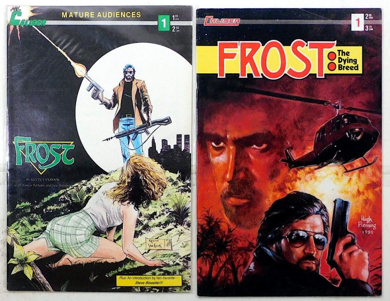 Frost Lot of 2 #1, Dying Breed 1 (1989) Caliber Comics 1st Print Comic Books