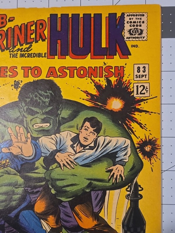 Tales to Astonish #83 Hulk/Namor (Marvel Comics September 1966)