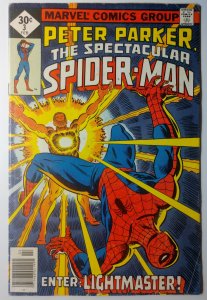 Spectacular Spider-Man #3 (4.0, 1977) 1st app of Lightmaster
