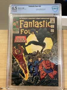 Fantastic Four #52 1st App. Black Panther Marvel Comic 1966 CGC 6.5