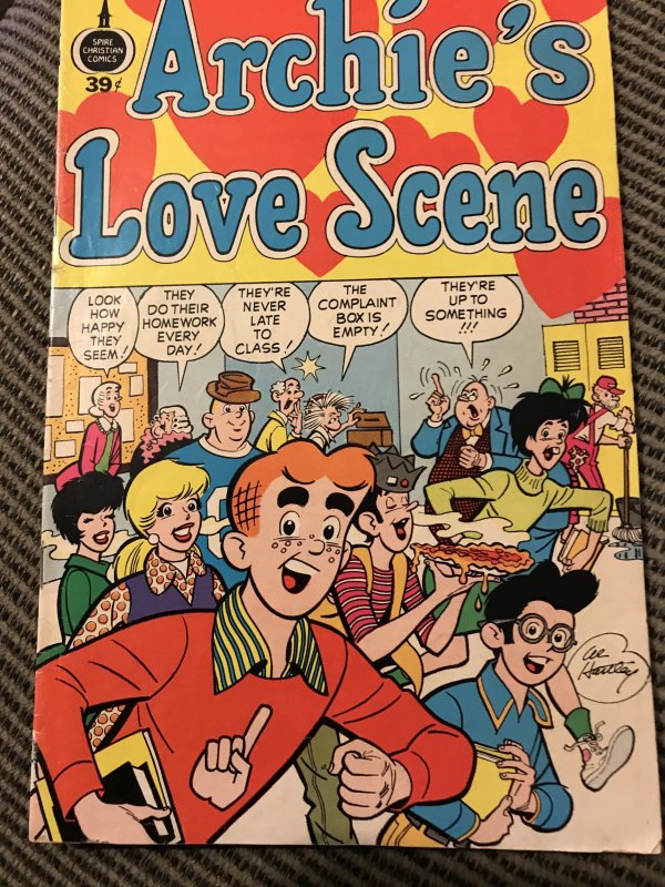 ARCHIE’S LOVE SCENE #nn : Spire Christian Comics 1973 Fn+; Bronze Age classic