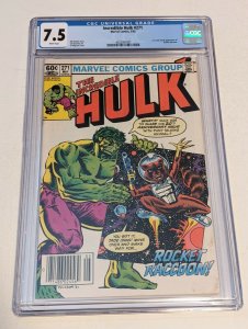 Incredible Hulk #271 (May 1982, Marvel) CGC 7.5 1st appearance Rocket Raccoon 