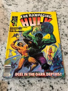 The Rampaging Hulk # 6 VF Marvel Comic Book Magazine 6 J390