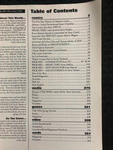 1993 ADVANCE COMICS Magazine #60 FN 6.0 Sandman Death & Professor Hulk Covers