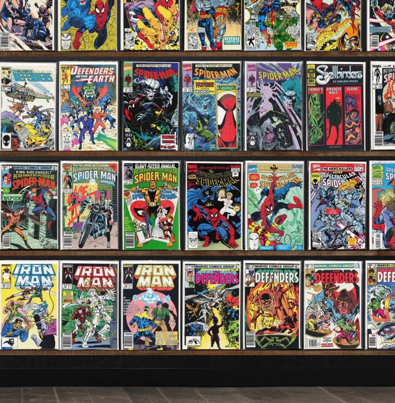 Huge Lot 140+ Comics with Iron Man, The Defenders, Spider-Man & More!
