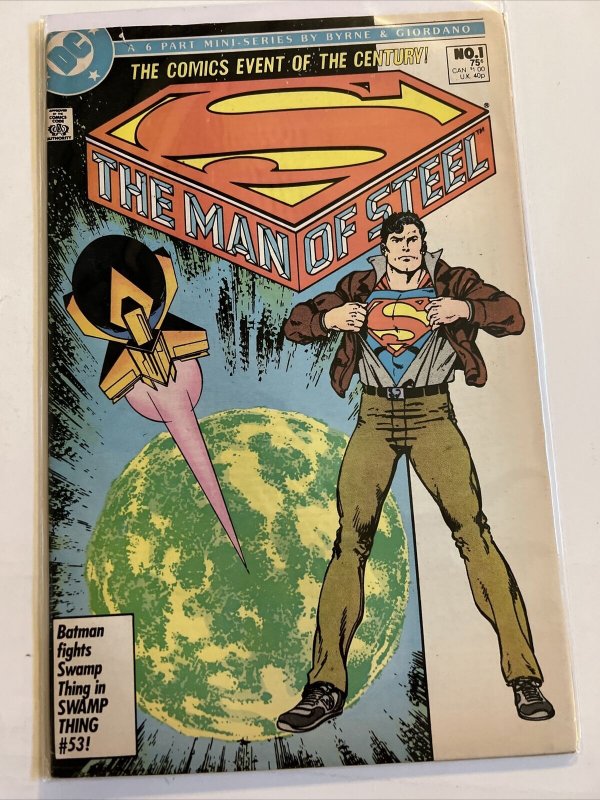 THE MAN OF STEEL #1 - 6 COMPLETE JOHN BYRNE SERIES Superman DC Comics 1986 