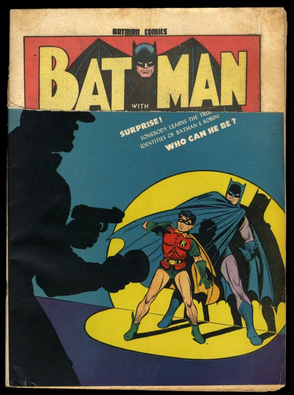 Batman #16 P 0.5 Unrestored Interior is Complete! 1st Appearance Origin Alfred!