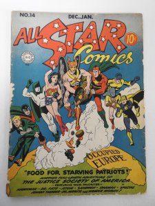 All-Star Comics #14 (1942) VG Condition 1 in tear bc, 1 in spine split