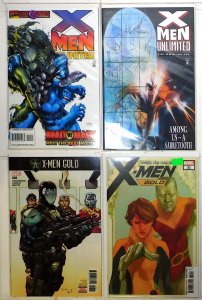 X-Men Lot of 4 #Unlimited 3, 10, Gold 8, 31 (1993) Marvel Comics 1st Print