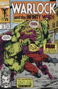 Warlock and the Infinity Watch #13 FN ; Marvel | Hulk Jim Starlin