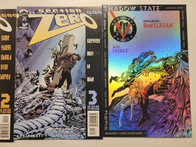 3 Image Broadway Comics #2 3 Section Zero + #1 Shadow State 29 TJ10
