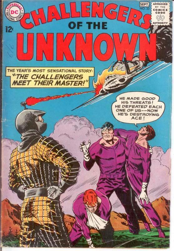 CHALLENGERS OF THE UNKNOWN 33 VG Sept. 1963 COMICS BOOK