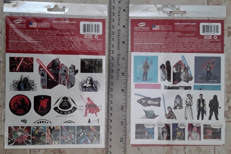 Star Wars Disney Savvi 2 Unopened Packs of 25 Tattoos Rebels & Empire