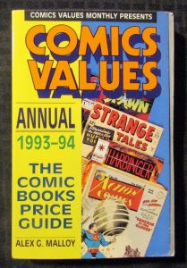 1993-94 Comic Values Monthly Annual Price Guide SC FVF 7.0  