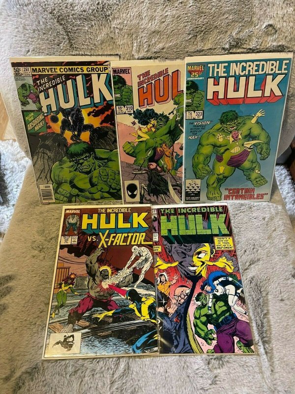 Lot of 5 Books Incredible Hulk lot 261 310 323 336 387 Minor Keys!