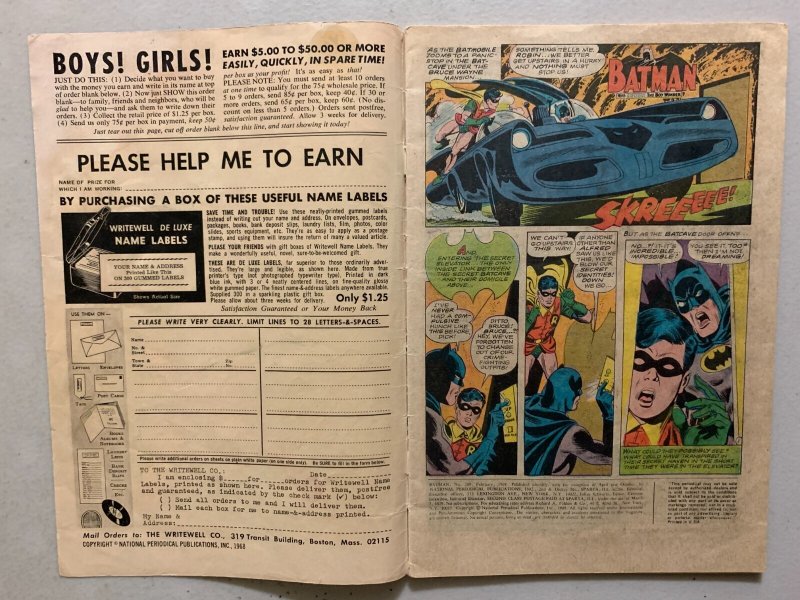 Batman #209 15 cent sticker over 12 cent cover price 4.0 (1969)