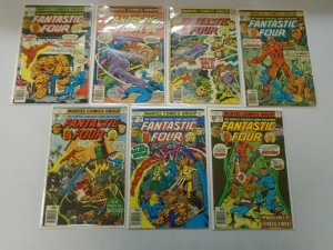 Fantastic Four lot 14 different 30c covers from #174-187 avg 4.0 VG (1976-77)